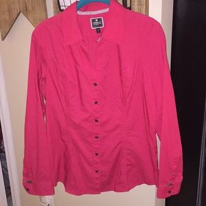 Pink button down